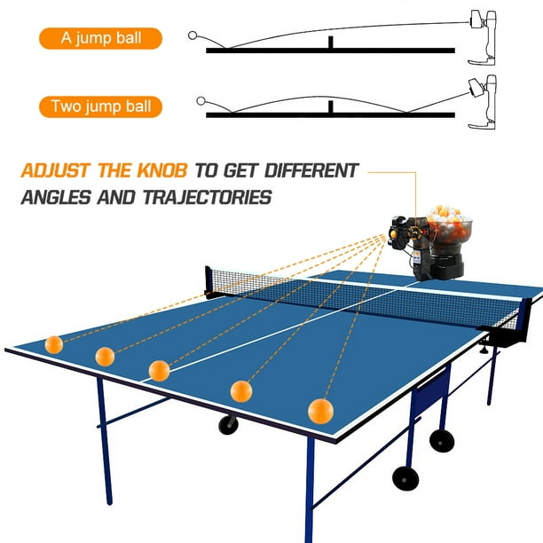 La machine à balles de ping-pong de robot de tennis de table sert