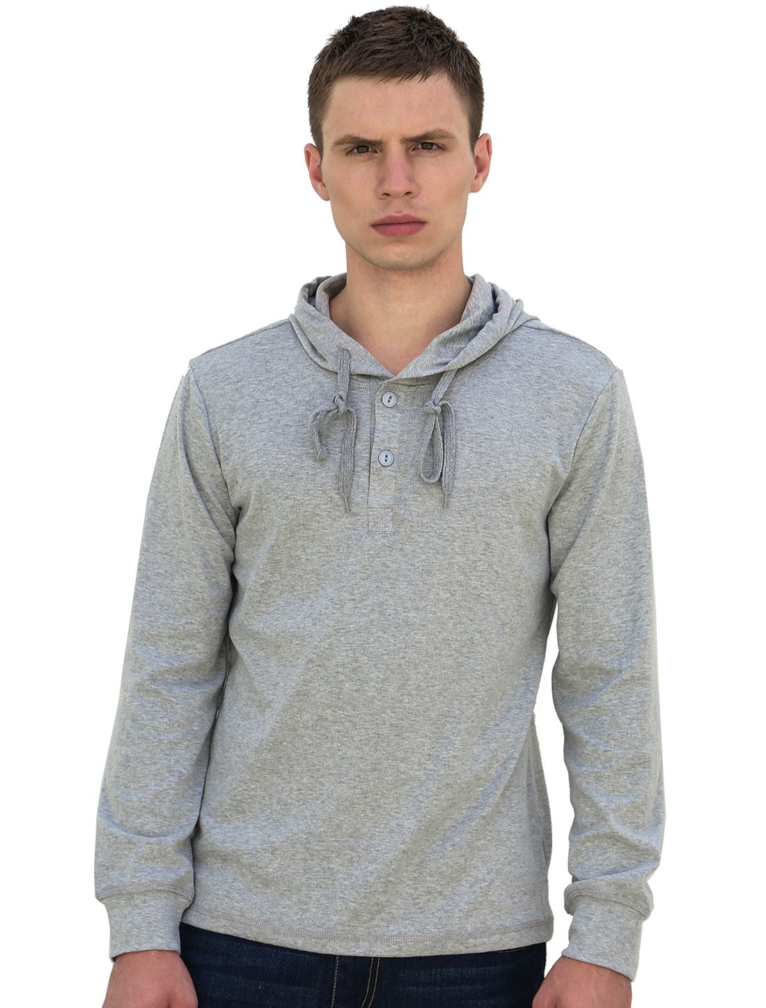 closed long hoodie