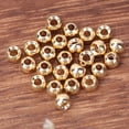thumbnail image 4 of 25 piezas de cuentas de aleación de tungsteno para atado de moscas, bola redonda con cabeza de ninfa, aparejos de pesca dorados (2,8mm), 4 of 9