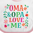 thumbnail image 4 of Inktastic Oma and Opa Love Me Girls Baby Bib, 4 of 4
