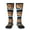 2 Black-2, variant on Ocean Scene with Noah's Ark print thigh-high socks, crafted for both men and women with a stretchy, high-opaque design perfect for daily wear