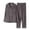 Grey, variant on Family Matching Pajamas Solid Color Long Sleeve Silk Satin Sleepwear Button Closed Soft Comfortable Party Casual Vacation Sets