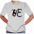 thumbnail image 3 of Mickey Minnie Love, Valentine Shirt Unisex Short Sleeve Shirt Couples Shirts(Grey-Large), 3 of 5