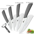 thumbnail image 1 of Ceramic Knives Complete Kitchen Unit,3 4 5 6inch Chef Knife Utility Fruit Slicing Peeler with Sheath White Blade, 1 of 6