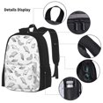 thumbnail image 3 of Easygdp Sea Turtle Mochila para Niños y Niñas con Set de Caja de Almuerzo y Estuche para Lápices 3 en 1, Mochila Escolar Estampada para Adolescentes, 3 of 7