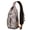 Floral Paisley, variant on Zen Meditation Mandala Sling Backpack with Mystic Ethnic Design, Lightweight Durable Crossbody Daypack, Adjustable Strap, Multiple Compartments for Outdoor and Travel