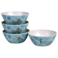thumbnail image 4 of Certified International Beachcomber Aqua Blue Bamboo Fiber Dinnerware Set, 12 pieces, 4 of 4