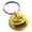 Gold, variant on Stainless Steel Letter S Initial 3D Monogram Engraved Small Medallion Circle Charm Keychain Keyring