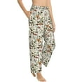 thumbnail image 2 of Uemuo Mushroom Garnish Pattern Women's Wide Leg Palazzo Lounge Pants with Pockets Light Weight Loose Comfy Casual Pajama Pants-XX-Large, 2 of 9