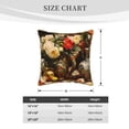 thumbnail image 4 of Xecao Elegant Still Life Roses Print Soft Velvet Decorative Throw Pillow Covers, Square Cushion Cases for Bed, Sofa, Living Room, Car, and Indoor Outdoor Use-20"x20", 4 of 8