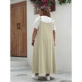 thumbnail image 3 of AURA Women’s Plus Size Dress Flared Long Sleeve Elegant Commuting Wear XL–4XL, 3 of 4