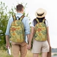 thumbnail image 6 of Daiia Floral with Butterflies Vintage Canvas Backpack for Men and Women ,Hiking Backpack,Travel Laptop Bag for School,Large Capacity Backpack, 6 of 8