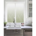 thumbnail image 2 of Window Privacy Film, Sage Green Ombre Lines UV Sun Blocking Window Tint Film Heat Control One Way Blackout Window Film, Simple White Green Gradient Stripes Non Adhesive Static Cling 17.7x39.3 In, 2 of 7