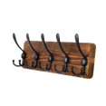 thumbnail image 4 of Perchero de madera con gancho para abrigos y bolsos, organizador de pared para entrada, 4 of 7