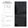 thumbnail image 2 of Juego De Sábanas Mainstays Matrimonial Liso Gris Oxford, 2 of 4