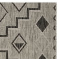 thumbnail image 5 of SAFAVIEH Courtyard Floella Geometric Indoor/Outdoor Area Rug, 6'7" x 9'6", Grey/Black, 5 of 7