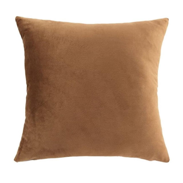 Funda de almohada de felpa corta para sofá, silla, funda de almohada, funda de cojín decorativa para el hogar, tipo 07, marrón AweSitey HA7777-02B