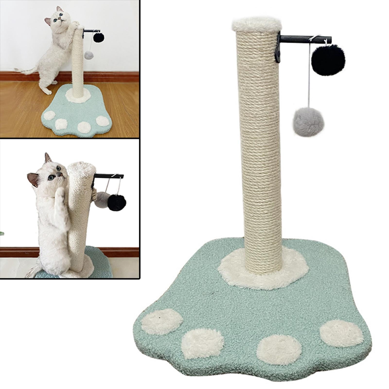 EHJRE Funny Cat post for scratching Scratcher Sisal Activity Centre Kitten W/ Balls Cats Climbing Shelf for Training Grind Claw Pet Supplies , Green