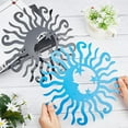 thumbnail image 3 of 2 Sets Wacky Sun Metal Wall Art Steel Outdoor Decor Metall Outdoor Wall Decor Spiral Sun Decor Art 9.92Inches Metal Indoor/Outdoor Wall Art DIY, 3 of 5