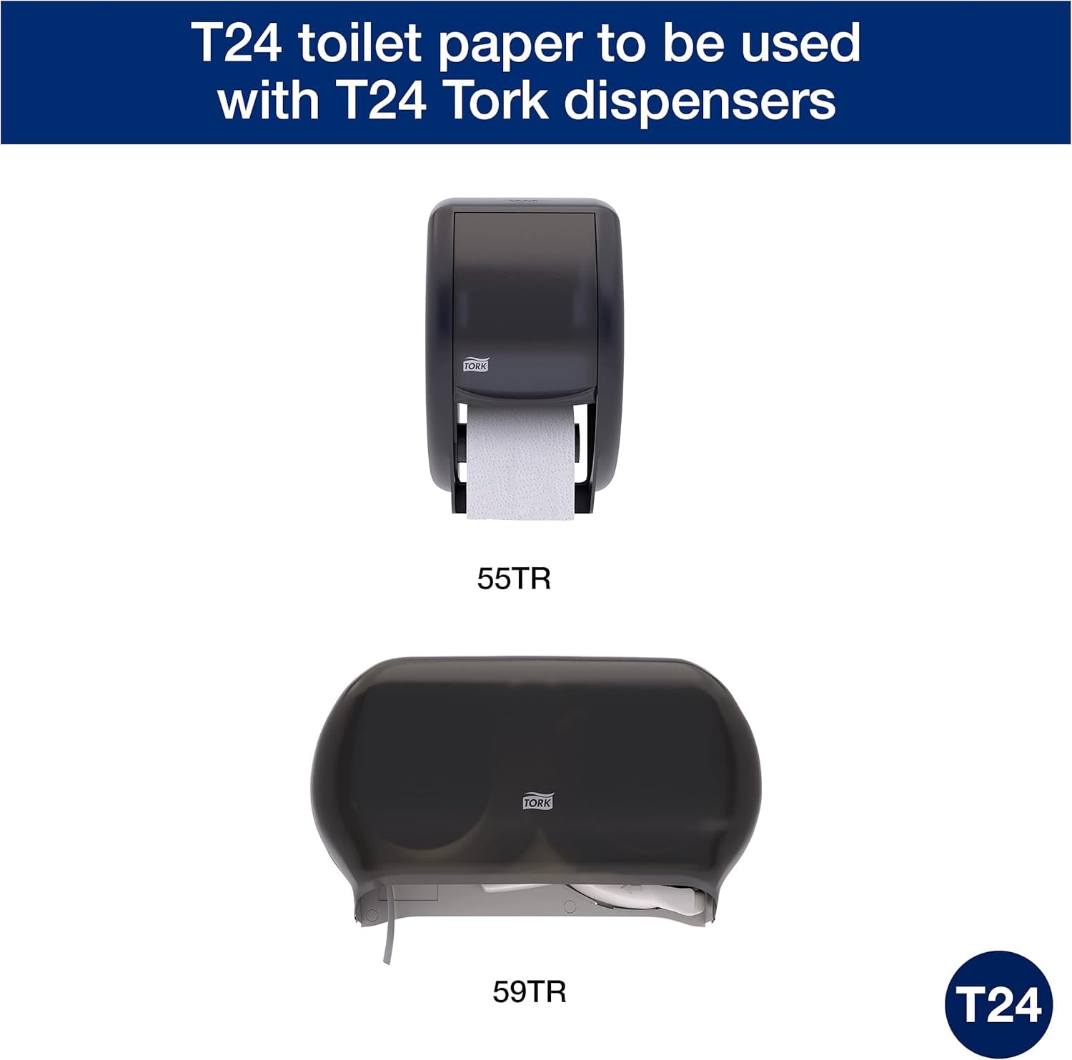 Tork Advanced Toilet Paper, Septic Safe, 2-Ply, White, 4" x 3.75", 500 Sheets/Roll, 80 Rolls/Carton