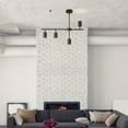 thumbnail image 3 of 4-Light Matte Black Adjustable Height Geometrical Track Lighting with Pivoting Shades, 3 of 6