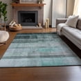 thumbnail image 6 of Addison Rugs Mayfield Washable Transitional Casual Teal Rectangle Rug, 3' x 5', 6 of 6