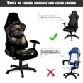 thumbnail image 6 of Garronmavis Pug Gaming Chair Cover Stretchable Office Computer Seat Slipcover Removable Machine Washable Armchair Slipcovers for Esports Enthusiasts Men Game Room Decor, 6 of 7