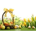 thumbnail image 2 of ABPHOTO Polyester 7x5ft Photography Backdrops Easter Theme Eggs Green Grass Field Flowers Basket Scene Seamless Newborn Baby Toddlers Lover Portraits Background Photo Studio Props10541, 2 of 3