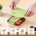 thumbnail image 3 of Lumikrypt 2 Pack Sandwich Containers, 20oz Stainless Steel Sandwich Box with Lids, Reusable Metal Meal Prep Lunch Boxes, BPA-Free, Food Storage Containers for Snacks & Fruits, 3 of 7