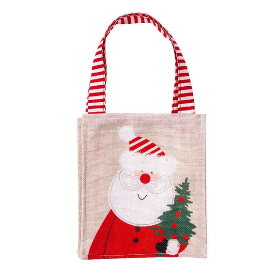 Clearance Under $5 christmas decor shop, Hwkond Christmas Gifts Candy Bags Gift Bags Santa Claus Handbag Christmas Gifts Party Decorations christmas decorations indoor