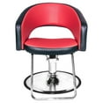 thumbnail image 3 of Chromium Olivia Professional Styling Chair with Foam Cushions, Black, 3 of 5