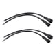 thumbnail image 1 of 4x Macho Hembra Enchufe 2 LED Impermeable Cable Conector Negro, 1 of 5