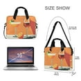 thumbnail image 3 of FORMRS 16" Laptop Bag Carrying Sleeve Case with Handle Travel Shoulder Briefcase, Orange Glasses, 3 of 8
