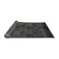 thumbnail image 2 of Ahgly Company Indoor Square Checkered Gray Modern Area Rugs, 5' Square, 2 of 4