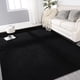 thumbnail image 1 of Alfombra Gifeas, grande, ultrasuave y moderna, 120 x 180 cm, color negro, 1 of 9