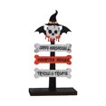 thumbnail image 1 of Letrero de mesa de Halloween, centro de mesa, decoración del hogar, accesorios de fotos, letrero de madera, decoraciones de mesa para festival, oficin Cráneo SM SunniMix Letrero de mesa de Halloween, 1 of 8
