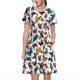 thumbnail image 1 of Easygdp Colorful Flying Butterflies para Vestido Transpirable de Mujer, Vestido Suelto de Manga Corta con Pliegues y Bolsillos para el Verano, 1 of 6