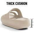 thumbnail image 4 of Litfun Cloud Slide Sandals for Women Soft Recovery Shower Shoes Orthopedic Slides with Arch Support, Sand, 4 of 7