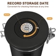 thumbnail image 4 of Stainless Steel Coffee Canister, 22oz Airtight Coffee Bean Storage Grounds Container with Date Tracker & Measuring Scoop, Espresso Airtight Canister, Kitchen Food Canister for Cereal, Sugar, Tea, 4 of 7