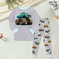 thumbnail image 2 of Caqnni Toddler Baby Boy Fall Winter Clothes 2T 3T 4T 5T Outfits Long Sleeve Knitted Cotton Tops Pants Clothes Set 12 18 24 M 1t 2t 3t 4t Pajamas & Dailywear Set（Gray，2-3 Years）, 2 of 9