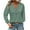 Green, variant on Long Sleeve Shirts for Women Women's Solid Color V-neck Long Sleeved T-shirt