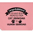 thumbnail image 3 of Inktastic Congratulations Promoted from Cat Grandma to Human Grandma Baby Bandana Bib, 3 of 4