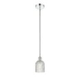 thumbnail image 5 of 616-1S-BB-G559-5CL Innovations Lighting Bridal Veil - 1 Light Stem Hung Mini Pendant In Art Deco Style-8.5 Inches Tall and 5 Inches Wide-Brass Finish, 5 of 7