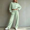 thumbnail image 6 of Leey-World Petite Lounge Sets for Women Ladies' Outfit Women 2 Piece Outfits Sweatsuit Sweatshirt Jogger Sweatpants Tracksuit Lounge Set Clothes, 6 of 7