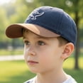 thumbnail image 6 of CYRBOKO Cotton, Adjustable Breathable Outdoor Cotton Baseball Caps for Kids Navy Size 2-6 T, 6 of 6