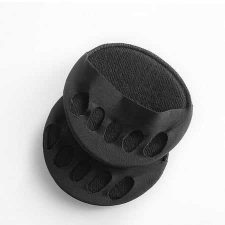 Women High-heel Shoes Insoles Anti-slip Paste Septum Cushion Insole Washable Comfort Breathable Massage Sandals Shoe Pads Black One size