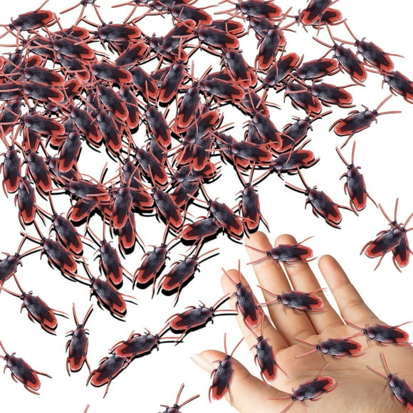 EGNMCR Squishy Toy Pretty Realistic 50PCS Fake Roaches Fake Cockroaches Great Way To Play A Prank Plastic stress relieving toys Birthday Gifts for Kids