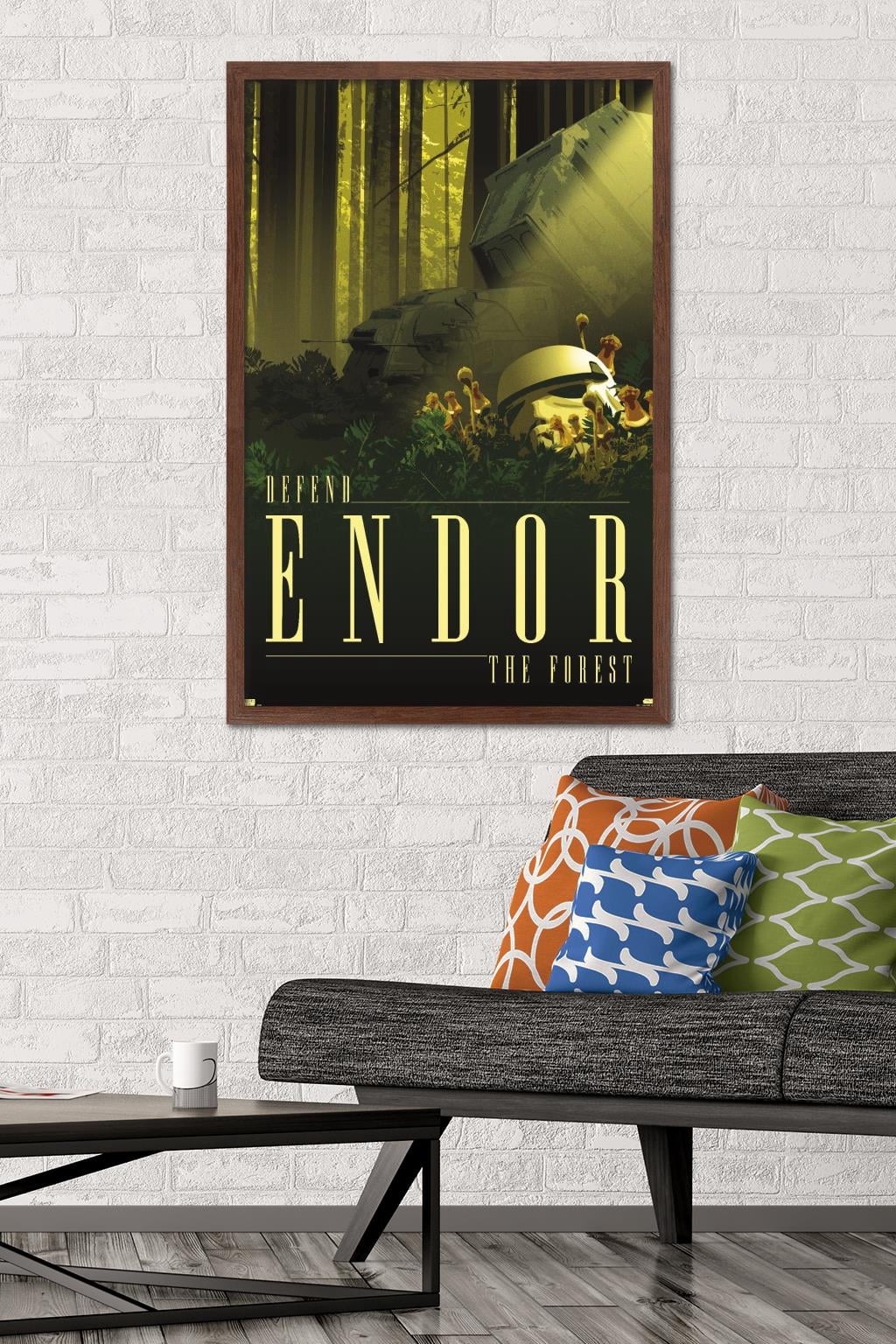 Star Wars: Endor - See the Forest by Russell Walks Wall Poster, 22.375" x 34" Framed
