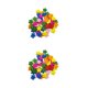 thumbnail image 4 of Jumpingount Paquete de 100 botones de copo de nieve 2 agujeros botón para álbum de recortes sujetadores decorativos DIY adornos ropa Vistoso 2piezas, 4 of 6