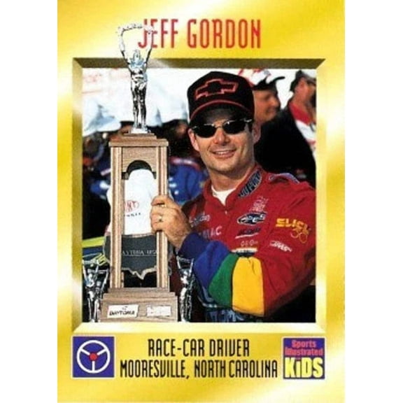 Jeff Gordon 1997 Sports Illustrated for Kids racing card